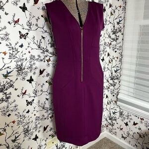 Maggy London Deep Purple Midi Dress
